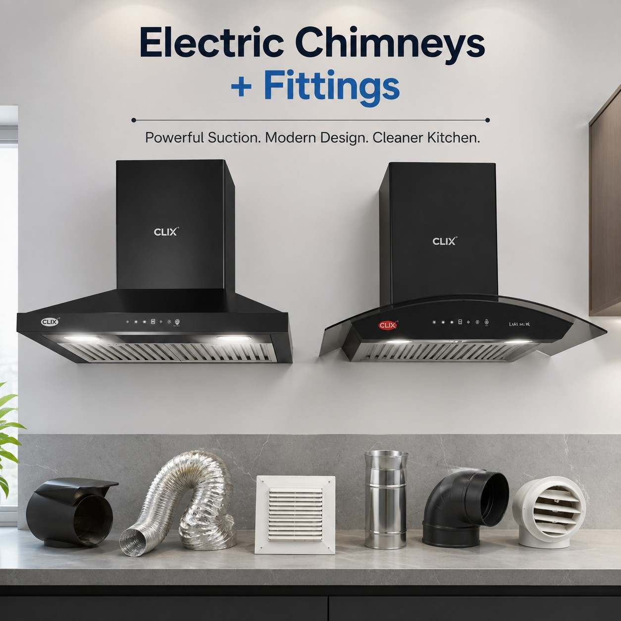 Electric Chimney and Kitchen Fittings